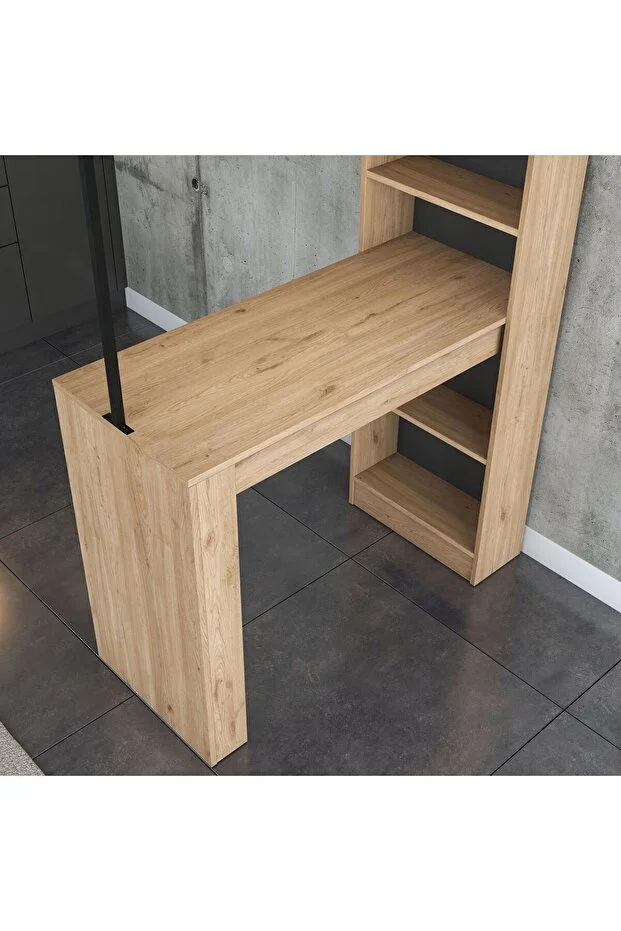 Raflı Bar Masası – Sepet Ceviz